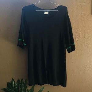 Black Green Stripe Dress